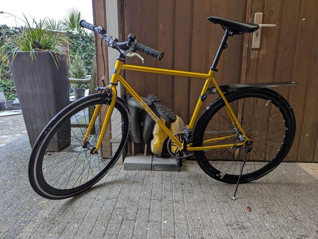 VYDZ fixie fiets, Fietsen en Brommers, Terugtraprem, Gebruikt, 49 tot 53 cm, Ophalen