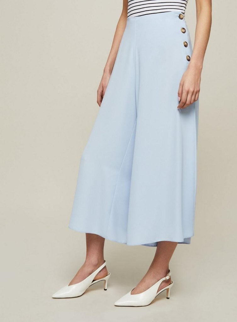 Baby blue wide leg trousers (Miss Selfridge), Kleding | Dames, Blauw, Ophalen of Verzenden, Maat 34 (XS) of kleiner, Gedragen