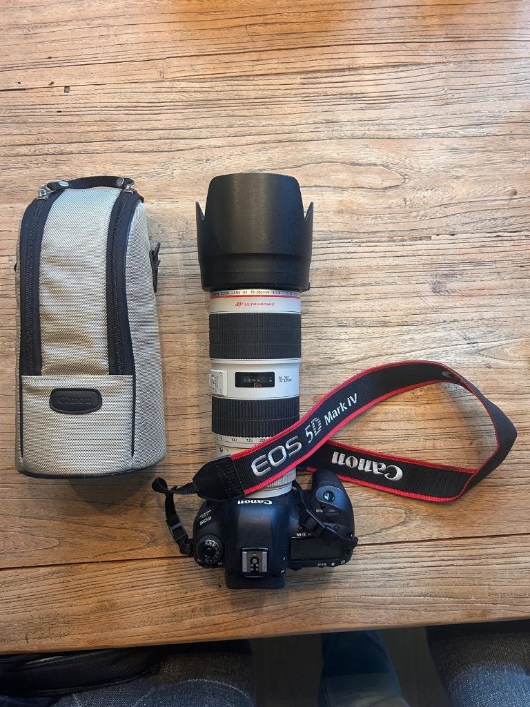 Canon 5D Mark IV + 2 L-lenzen + flitsers, Ophalen, Zo goed als nieuw, Canon, Telelens