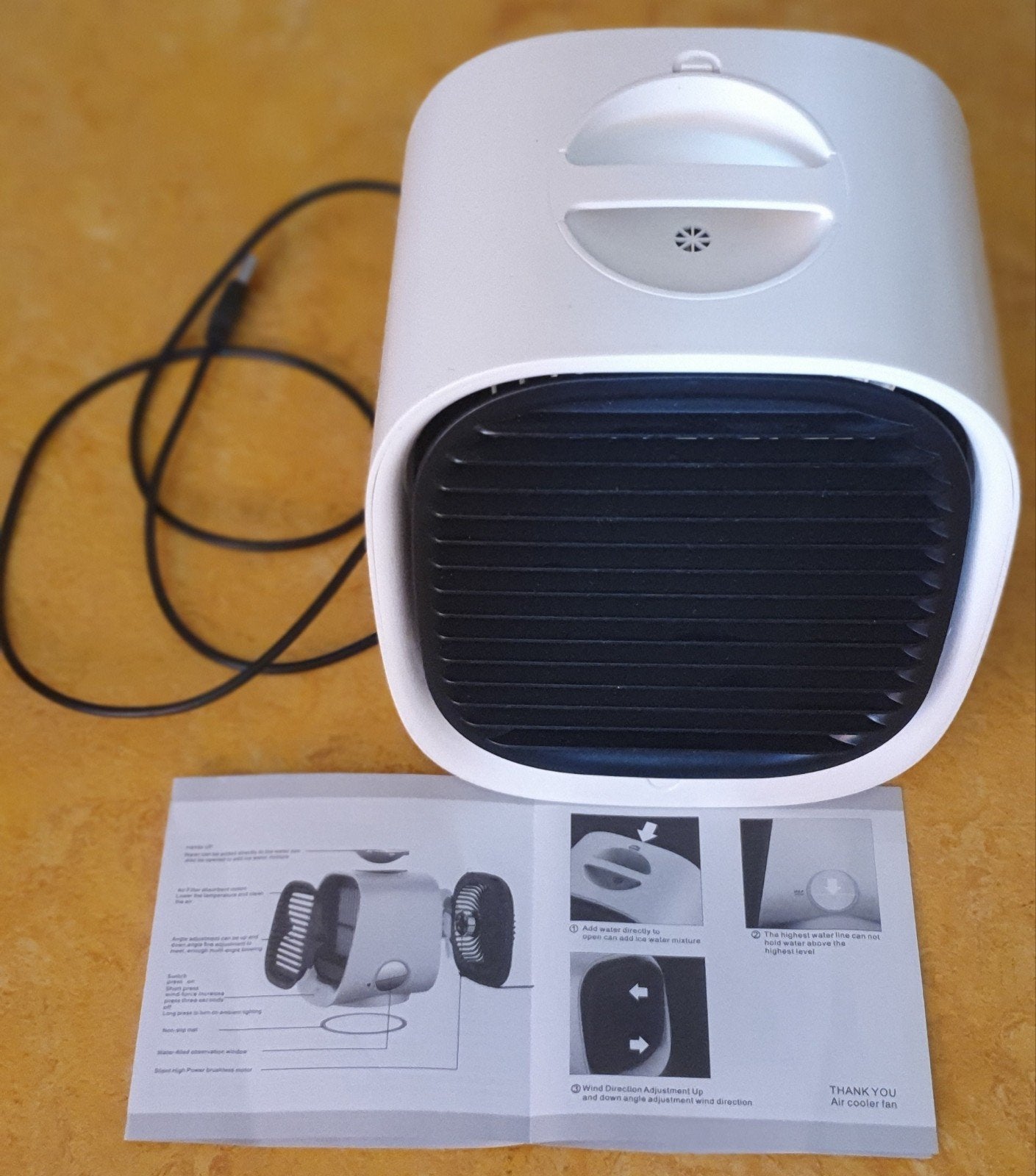 Compacte Air Cooler M201 - Draagbare Ventilator, Witgoed en Apparatuur, Airco's, Tafel- of Grondventilator, Minder dan 60 m³, Nieuw