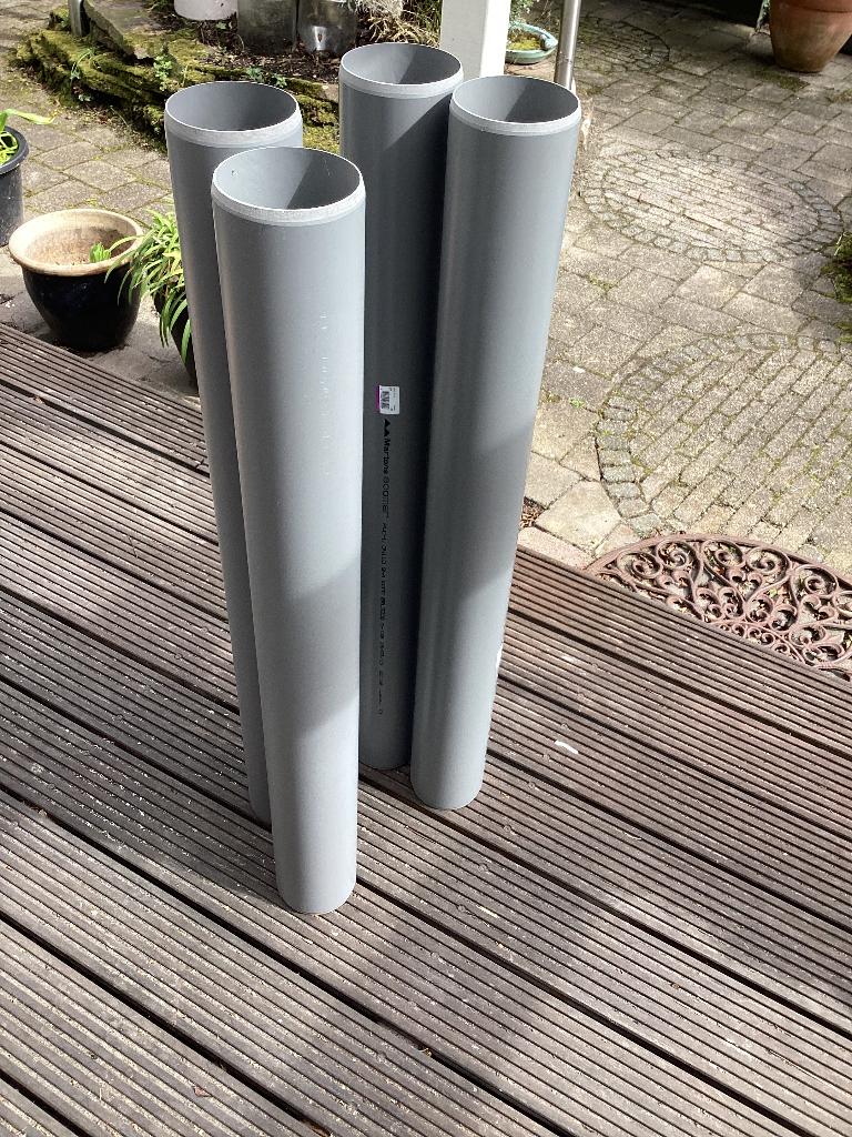 Pvc grijs110 mm lengte 1 meter SN 4 4x, Doe-het-zelf en Verbouw, Buizen en Afvoer, Ophalen, Pvc, Nieuw, Minder dan 2 meter