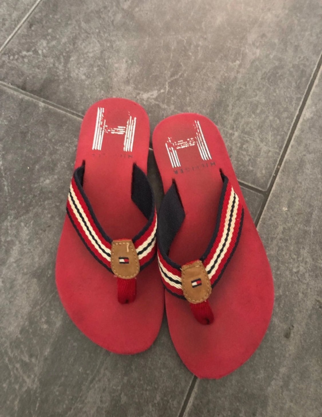 Tommy Hilfiger zomerslippers maat 36, Ophalen of Verzenden, Gebruikt, Meisje, Overige typen
