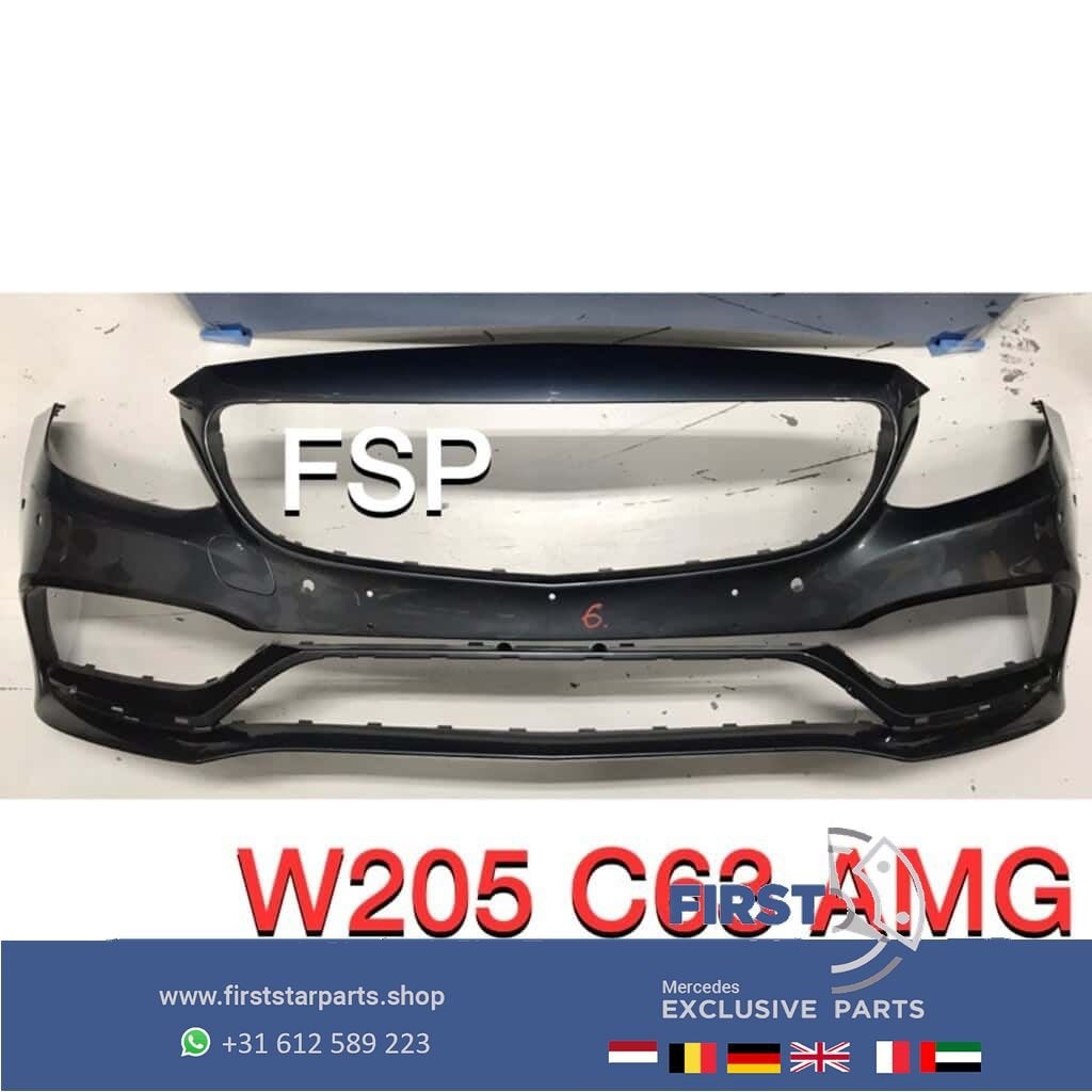 W205 C205 C63 AMG Voorbumper grijs origineel Mercedes 63, Auto-onderdelen, Gebruikt, -, Voor, Ophalen of Verzenden