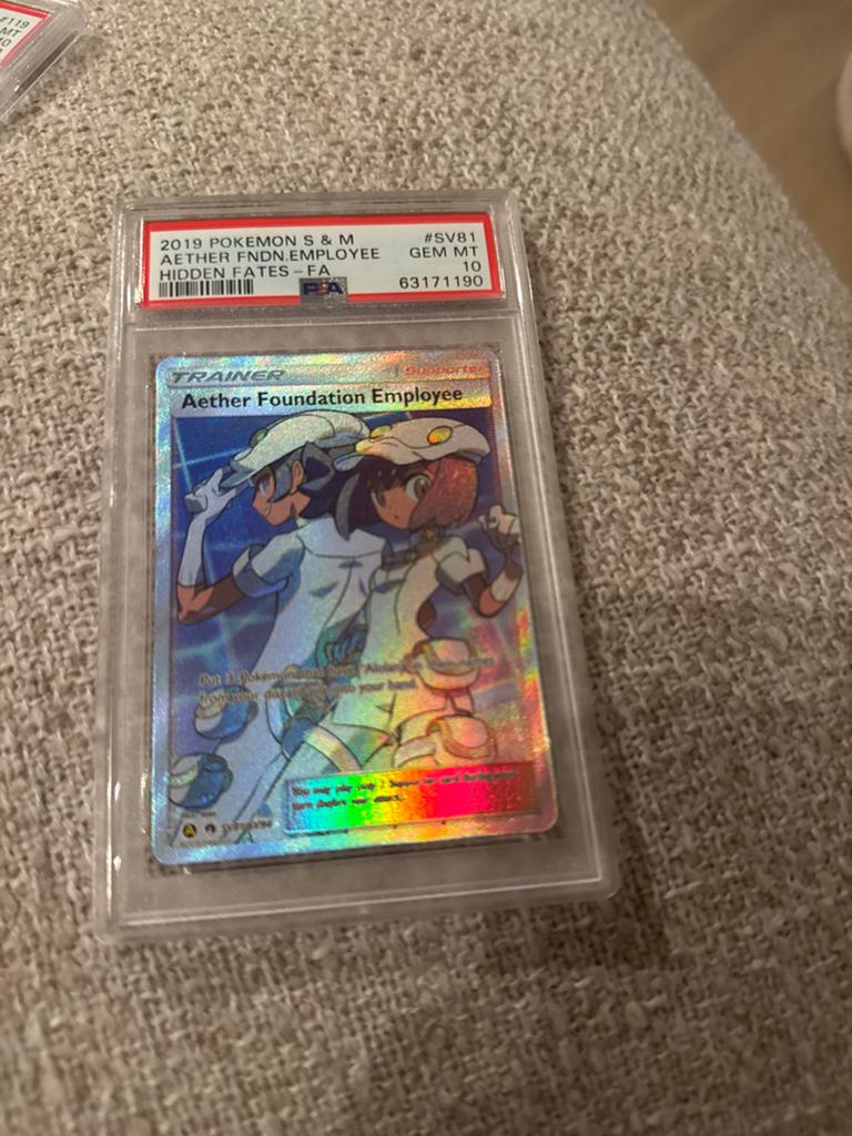 Aether Foundation Employee PSA 10 GEM MT Pokémon Kaart, Ophalen of Verzenden, Nieuw, Losse kaart, Foil