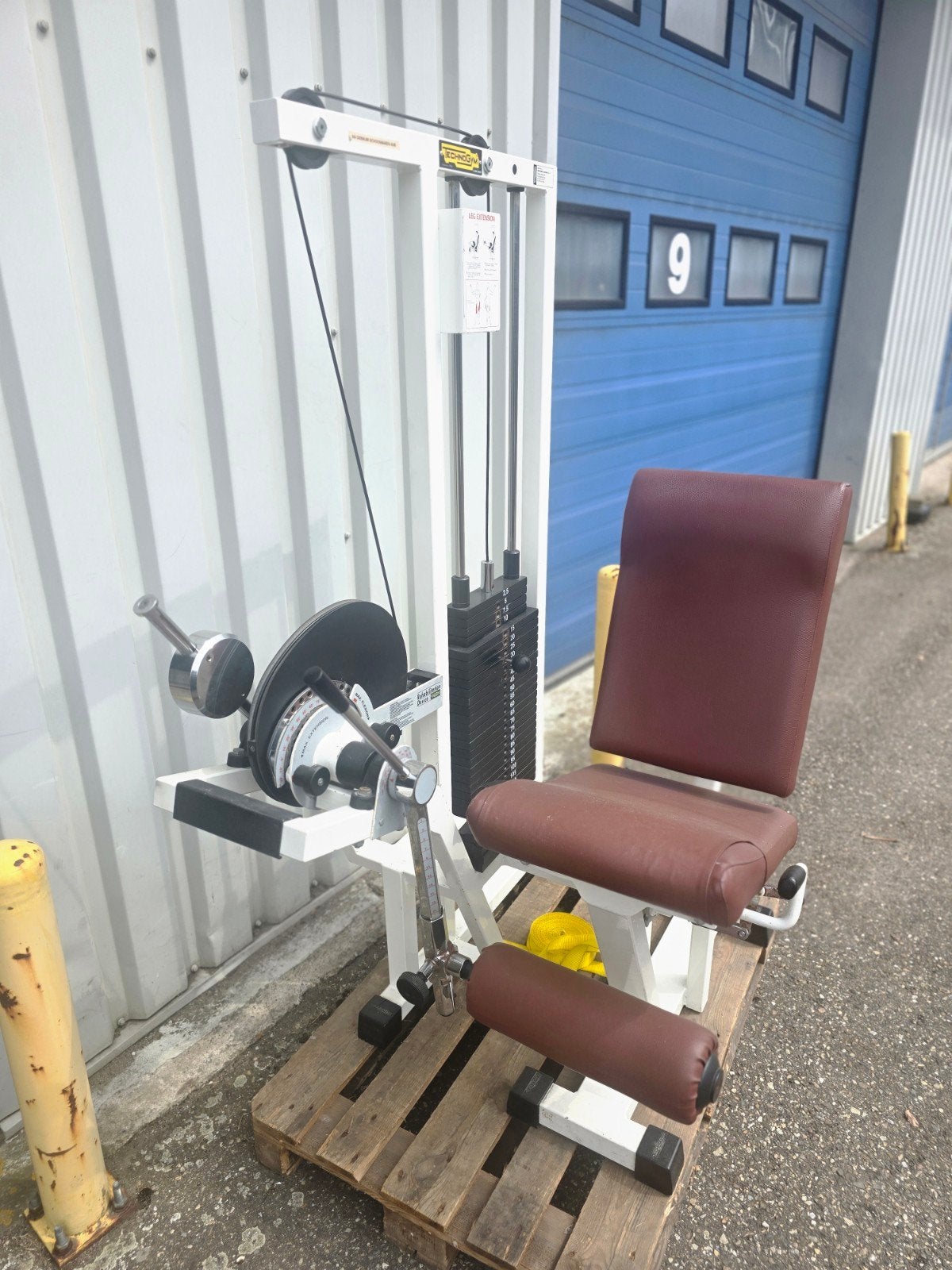 technogym leg extension 120 kg, Ophalen, Gebruikt, Overige typen