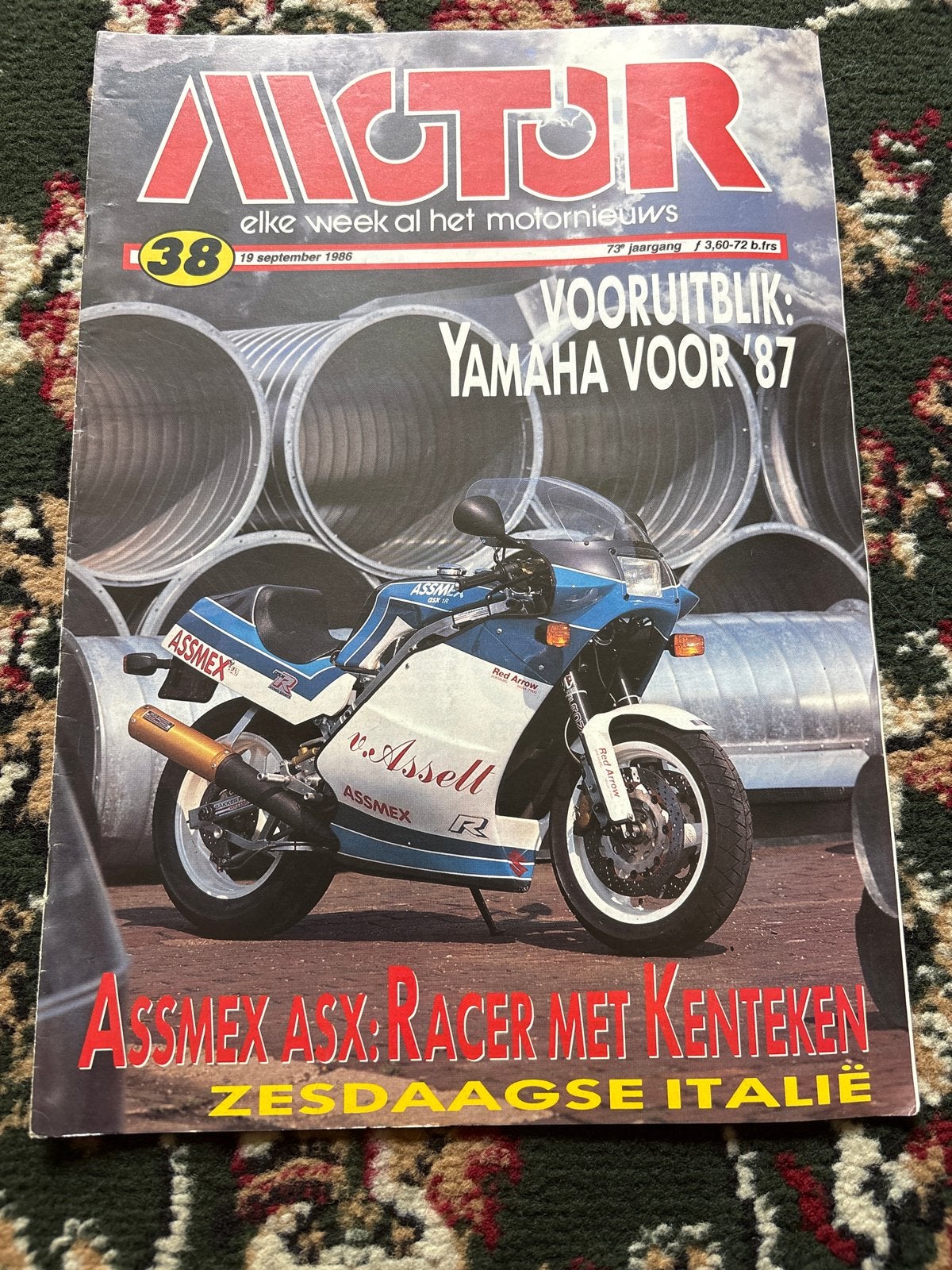 Motor Magazine 1986 - Yamaha Voor '87 & Assmex ASX Racer, Boeken, Motoren, Ophalen of Verzenden, Gelezen, Algemeen