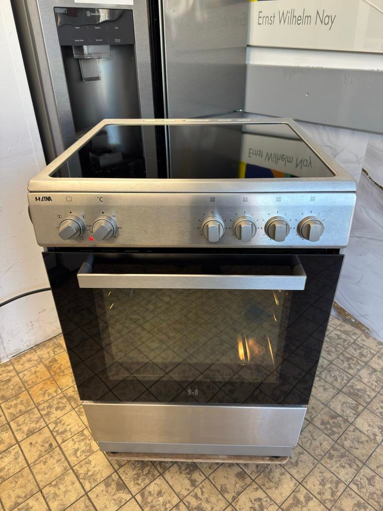 Etna RvS Inductie Fornuis - Zo goed als nieuw, 2 fasen, Ophalen of Verzenden, Zo goed als nieuw, Vrijstaand, Inductie