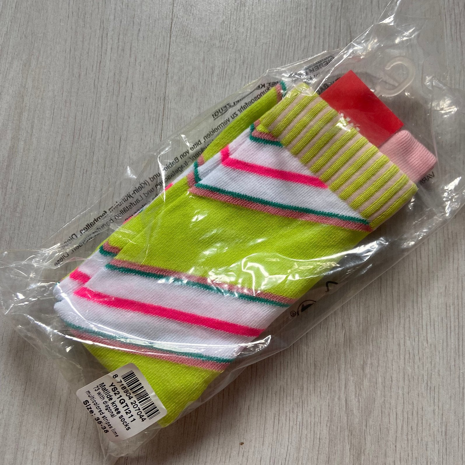 NIEUW geel gestreepte OILILY kniekousen mt 35-38, Verzenden, Nieuw, Meisje, Sokken