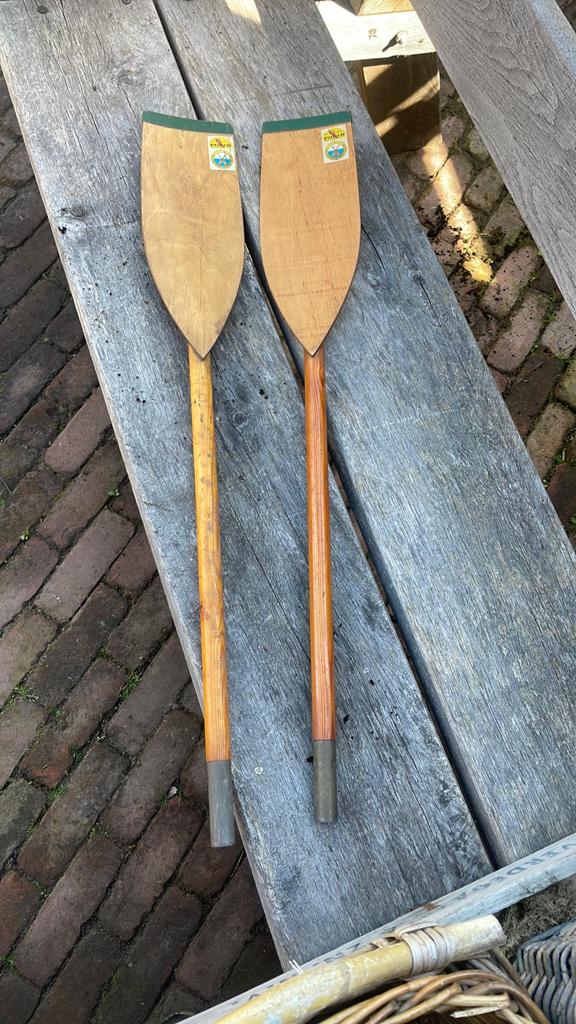 Retro houten Peddels, Ophalen of Verzenden, Zo goed als nieuw, Eén persoon, Overige typen