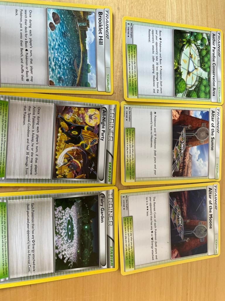 €0.75 per stuk: Trainer Cards Stadium, Ophalen of Verzenden, Zo goed als nieuw, Meerdere kaarten