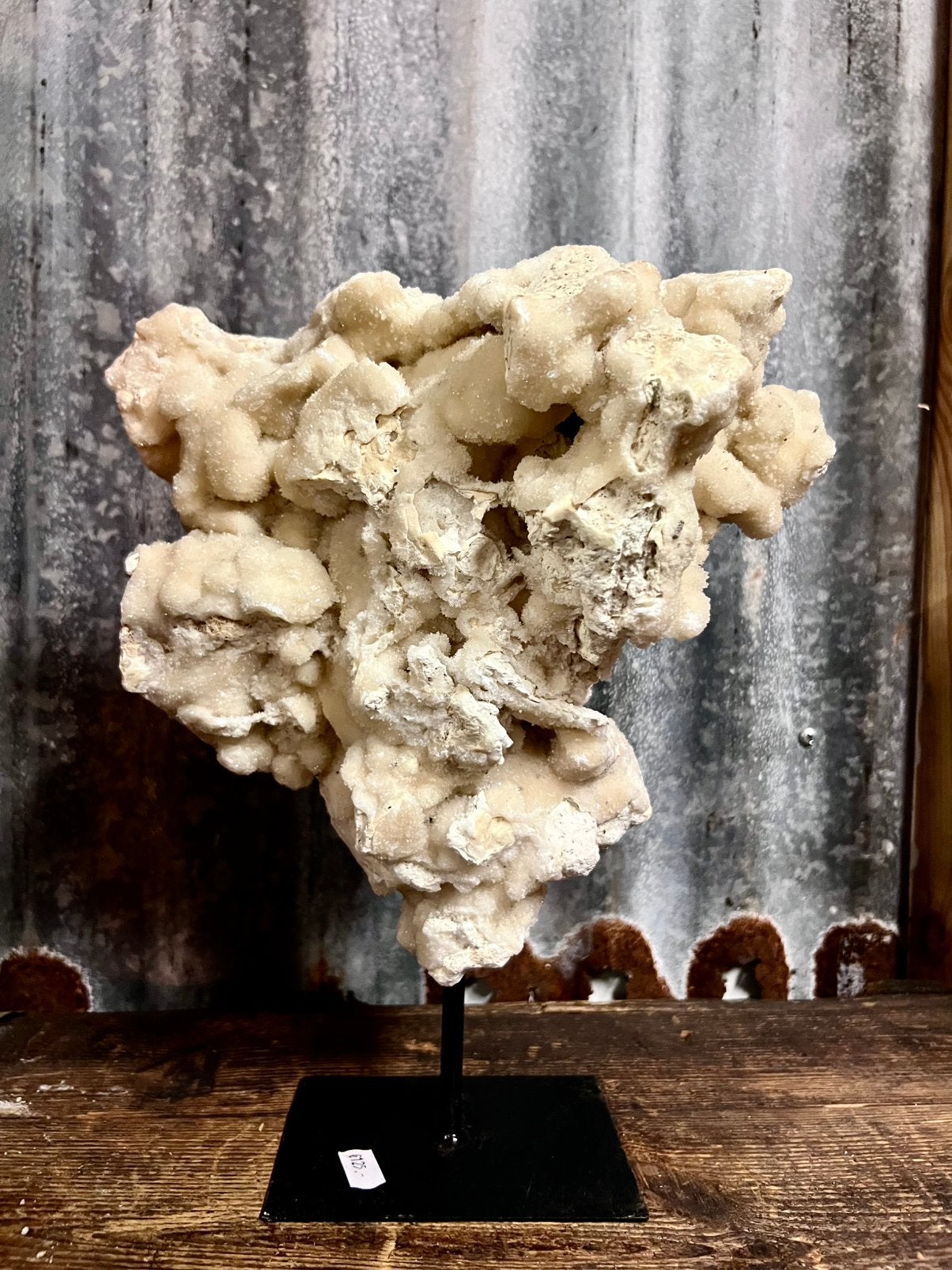 Druzy calciet op voet, Ophalen of Verzenden, Mineraal