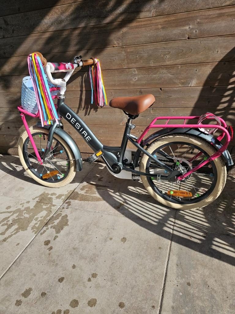 Kinderfiets 16 inch, Ophalen, Velgrem, Desire, 16 tot 20 inch