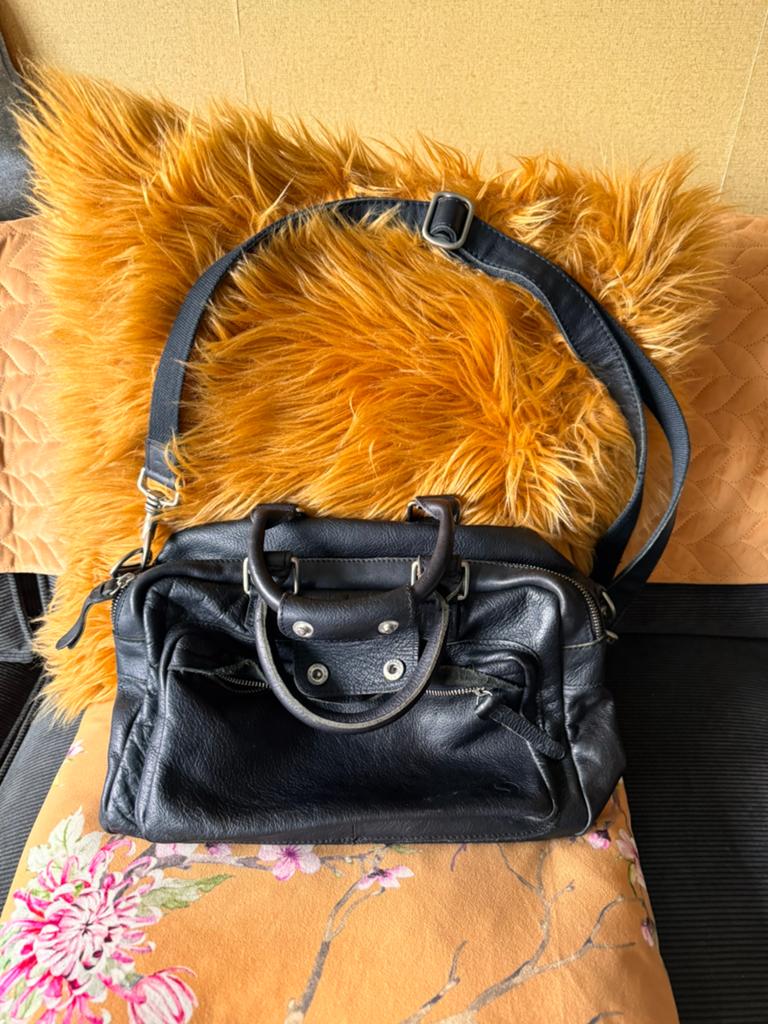 Leren tas merk van sacha, Ophalen of Verzenden, Zo goed als nieuw, Bruin, Handtas