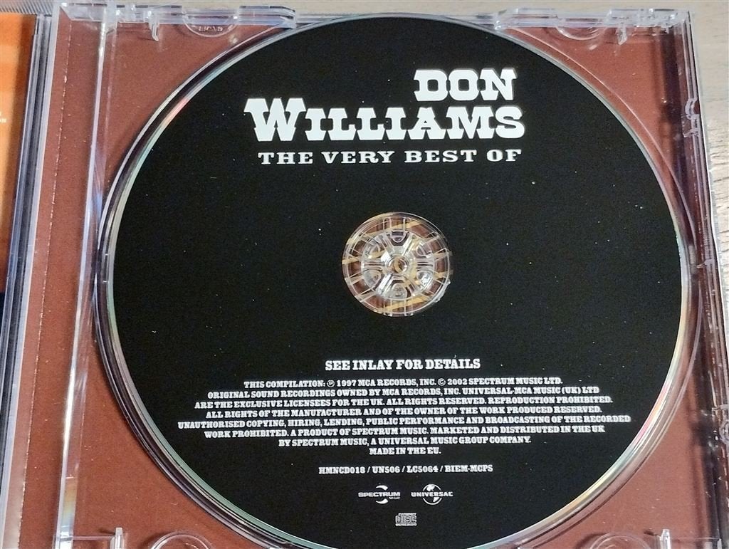 Don Williams - The Very Best Of Don Williams, Ophalen of Verzenden, Zo goed als nieuw