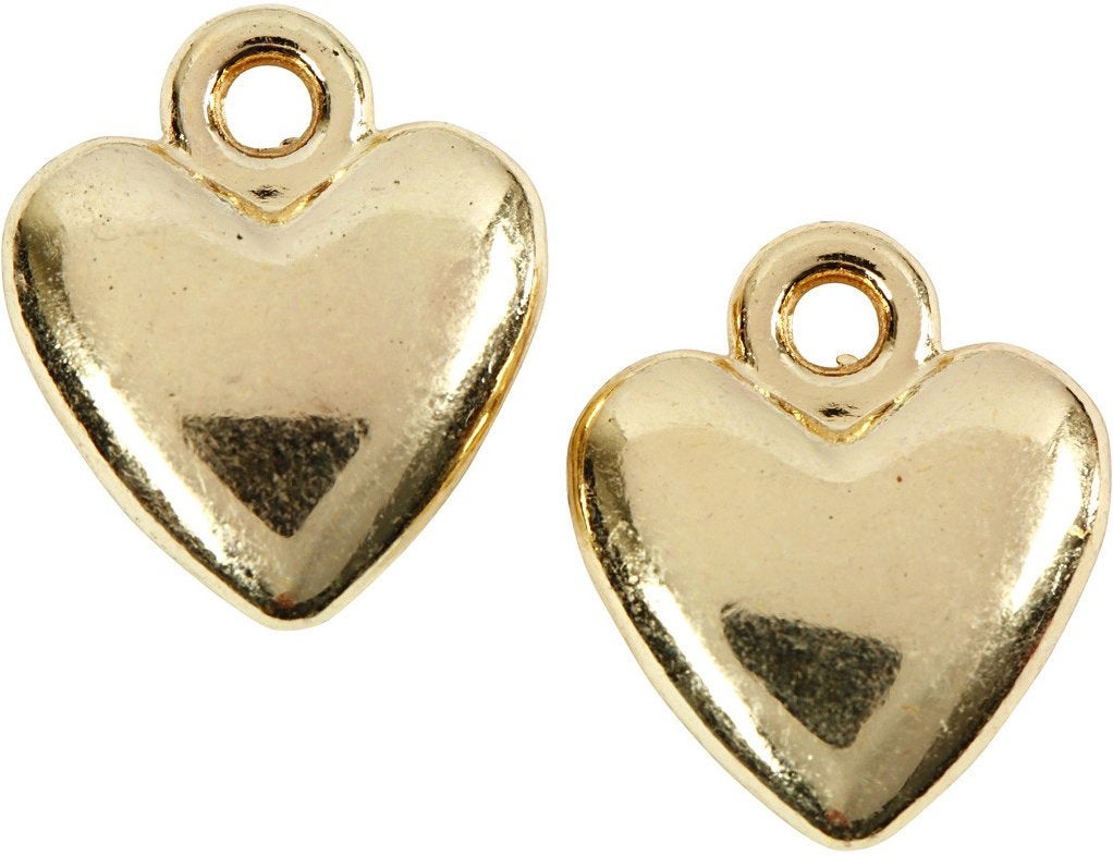 Creativ Company hanger hart verguld 13 x 15 mm zak 10 stuks, ., Nieuw, Ophalen of Verzenden, .