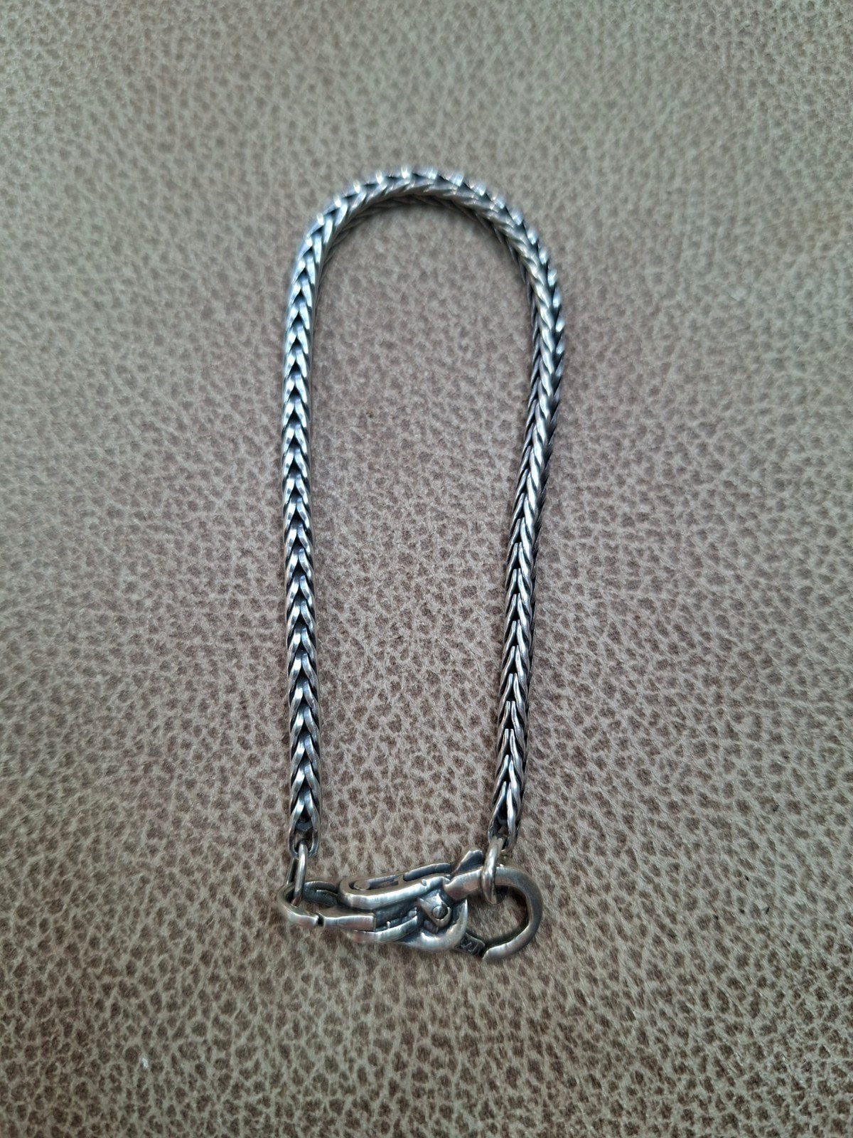 Trollbeads armband met slotje, Ophalen of Verzenden, Zo goed als nieuw, Zilver, Zilver