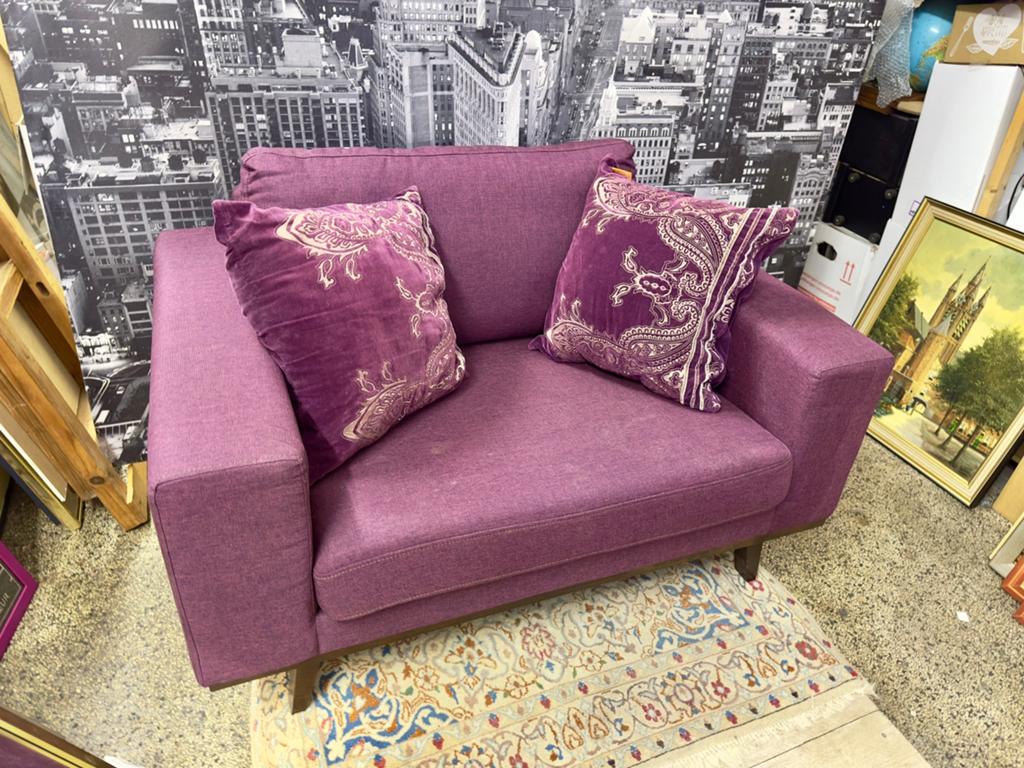 LOVESEAT NOUS LIVING TORINO VAN WEHKAMP (b.122xd.91xh.81cm.), Huis en Inrichting, Banken | Bankstellen, Tweepersoons, 75 tot 100 cm