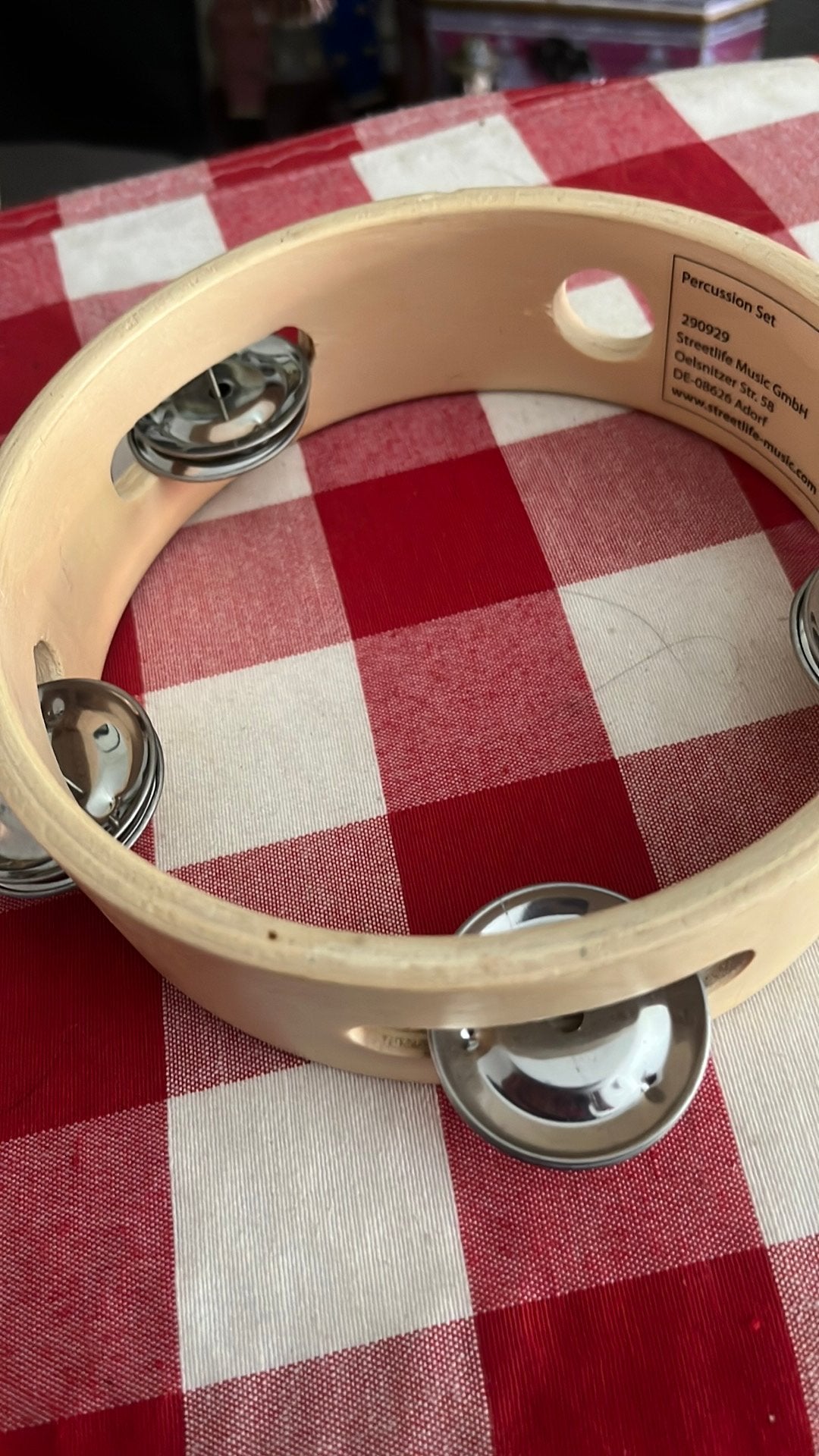 Muziek bel tamboerijn, Ophalen of Verzenden, Zo goed als nieuw, Overige kleuren, 100 cm of meer