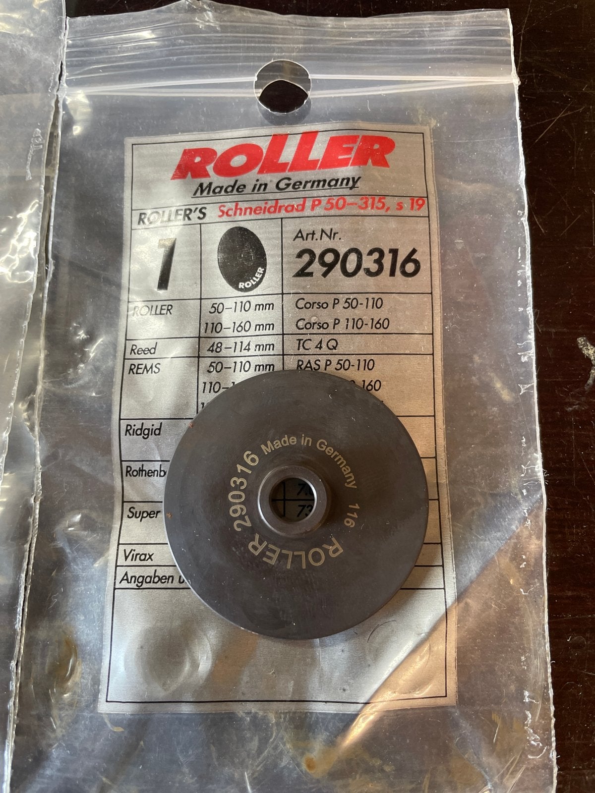 Reserve snijmesjes voor pijpensnijder - Roller 290316, Ophalen of Verzenden, Nieuw, Snijgereedschap, Overige merken