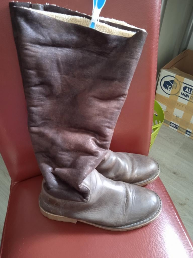JJFW laarzen met super brede schacht mt 41, Hoge laarzen, Bruin, JJFootWear, Ophalen of Verzenden