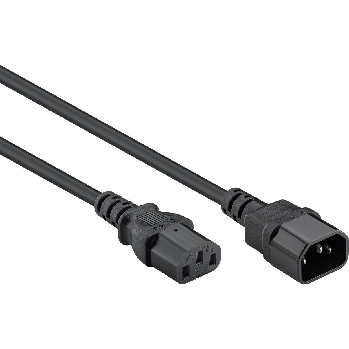 IEC Doorluskabel C13 naar C14 1,5m voor Led Parren - Nieuw, Nieuw, Ophalen of Verzenden, Techlite, Minder dan 2 meter