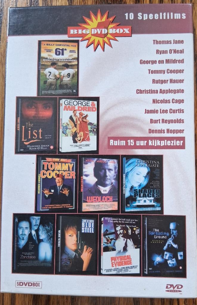 10 speelfilms in 1 box, Alle leeftijden, Ophalen of Verzenden, Zo goed als nieuw