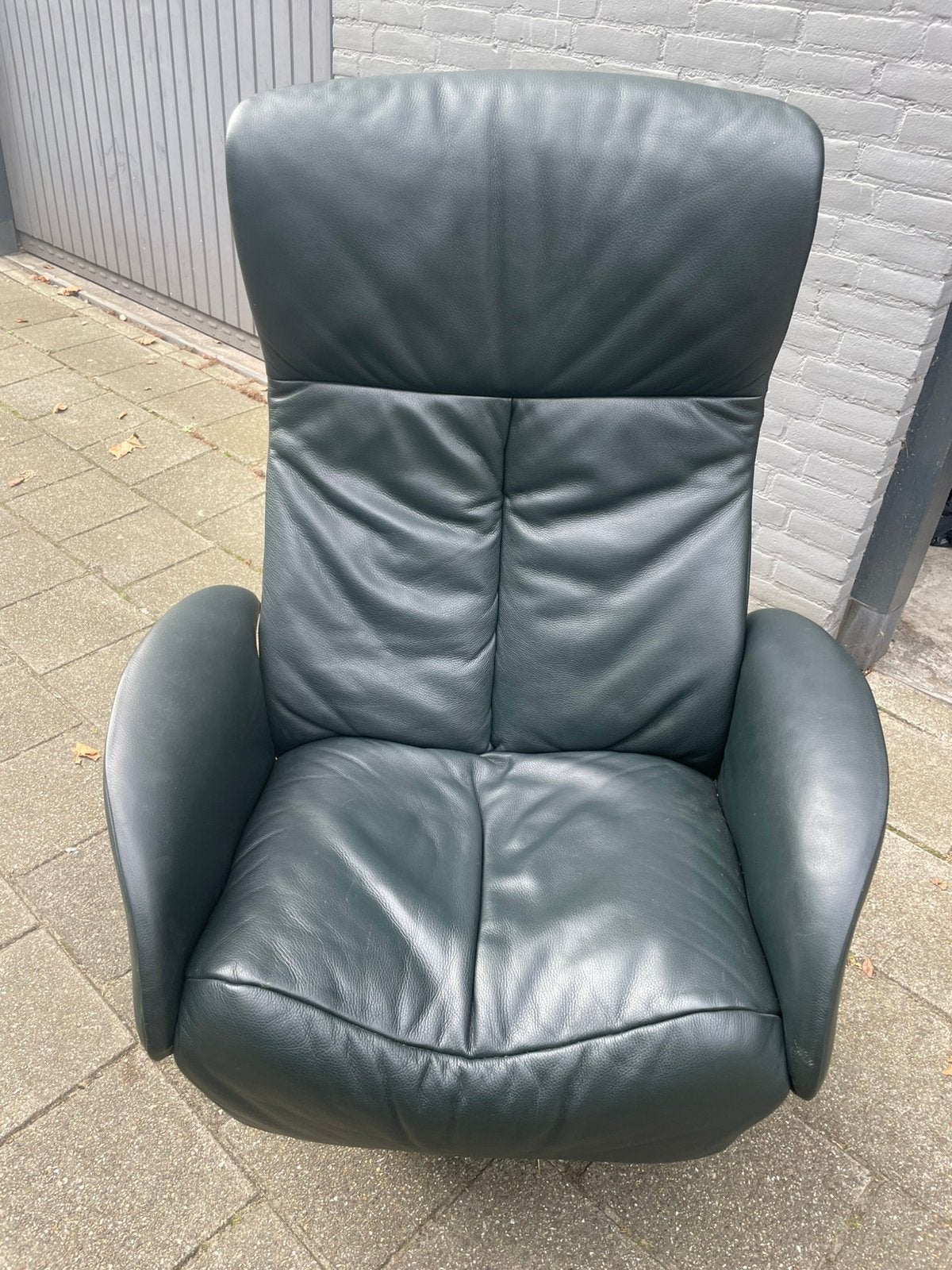 JORI Symphony Design Relaxfauteuil Leder Mono-Move antraciet, Ophalen, Zo goed als nieuw, Leer