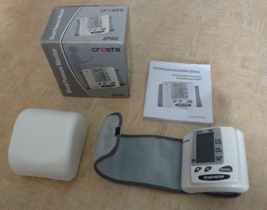 Automatische pols bloeddrukmeter - Cresta BP082, Ophalen of Verzenden, Zo goed als nieuw