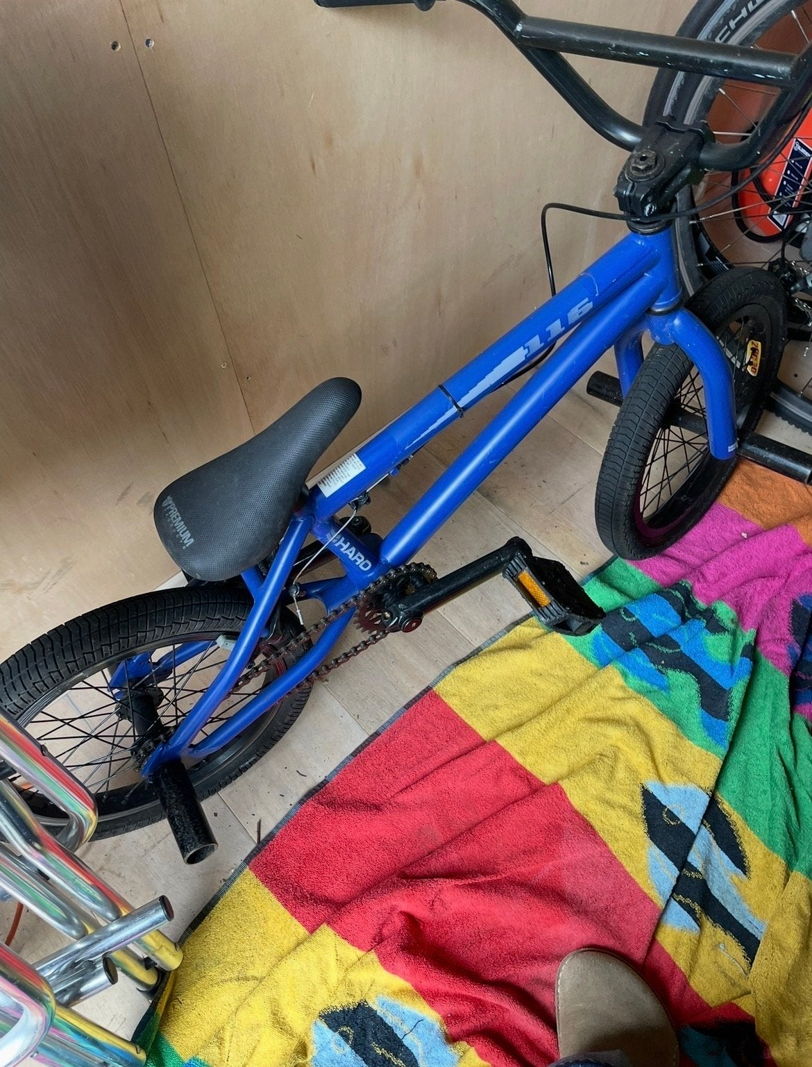 Bmx Haro 16 inch blauw 116, Fietsen en Brommers, Fietsen | Crossfietsen en BMX, Ophalen, Gebruikt, Staal, 16 tot 20 inch