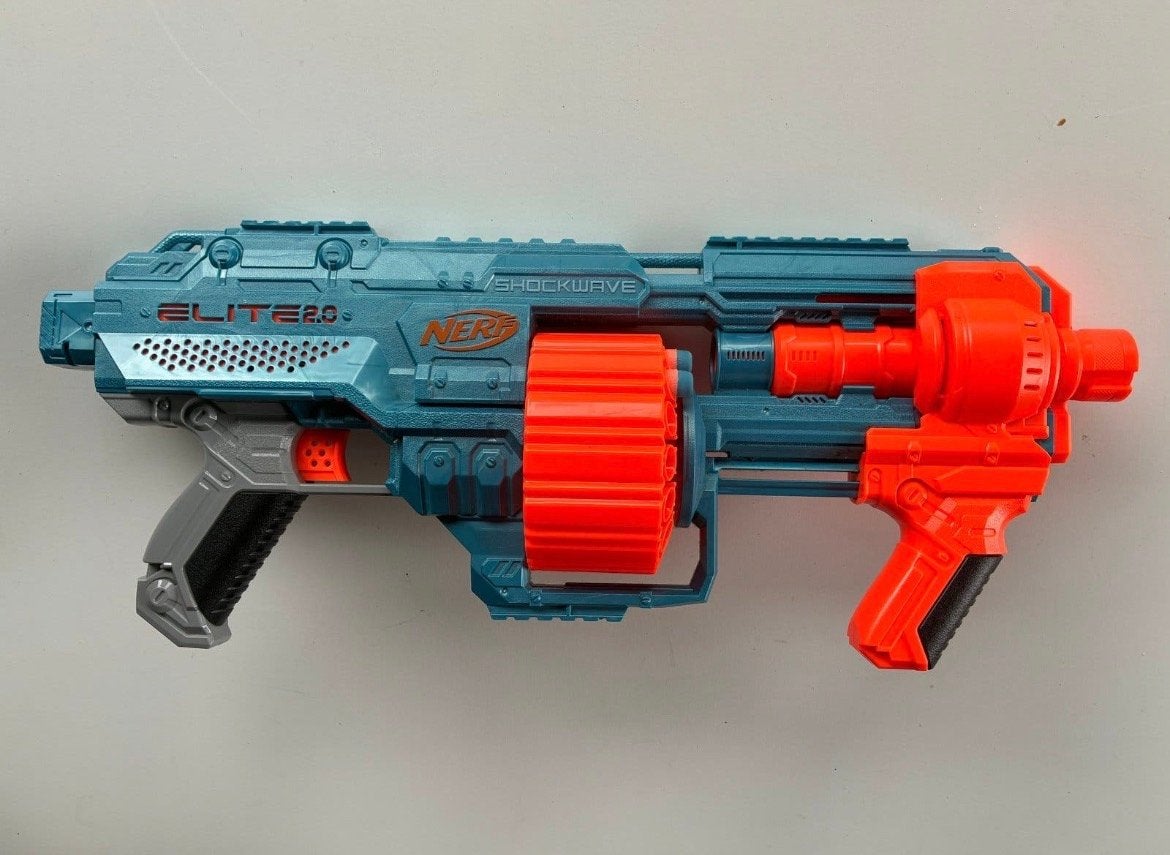 NERF Elite 2.0 Shockwave RD-15 Blaster, Ophalen of Verzenden, Gebruikt, Jongen of Meisje