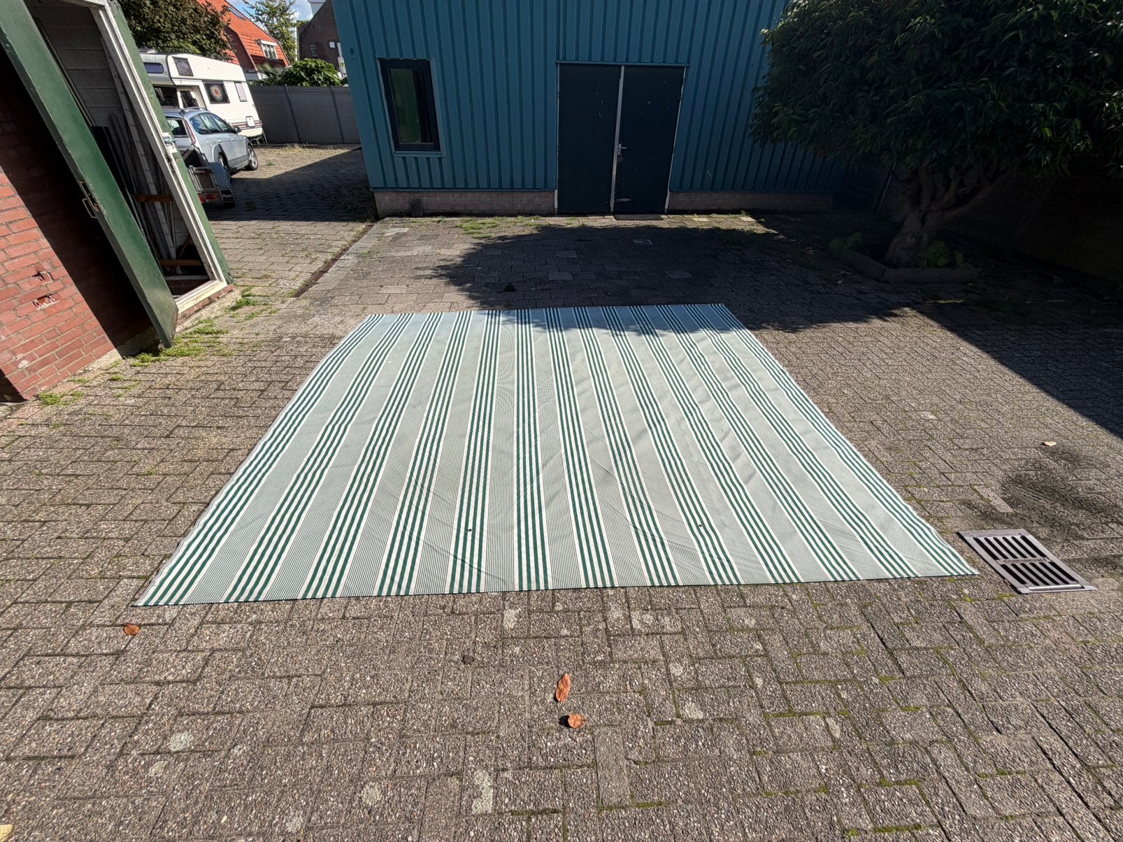 Doek zonne scherm, Tuin en Terras, Ophalen, Overige typen, Zo goed als nieuw, 250 cm tot 450 cm