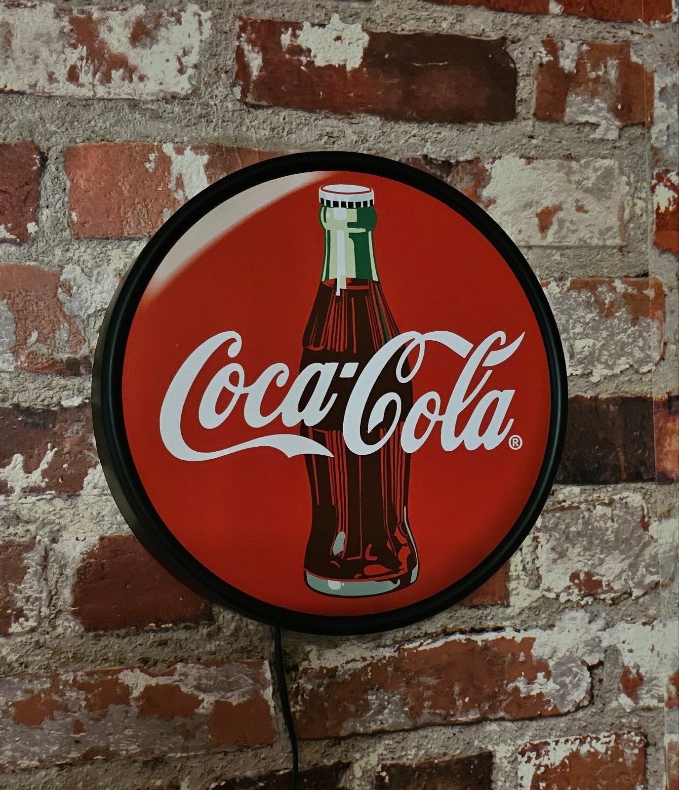 Coca Cola LED reclamebord - 20 cm doorsnede, Ophalen of Verzenden, Reclamebord