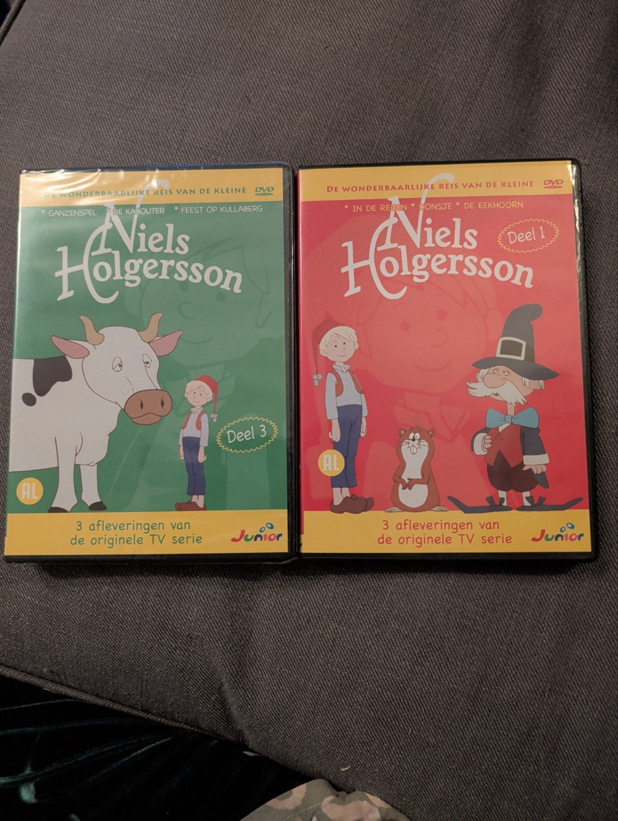 Niels Holgersson DVD - Deel 1 & 3 (originele TV serie), Alle leeftijden, Ophalen, Zo goed als nieuw, Avontuur