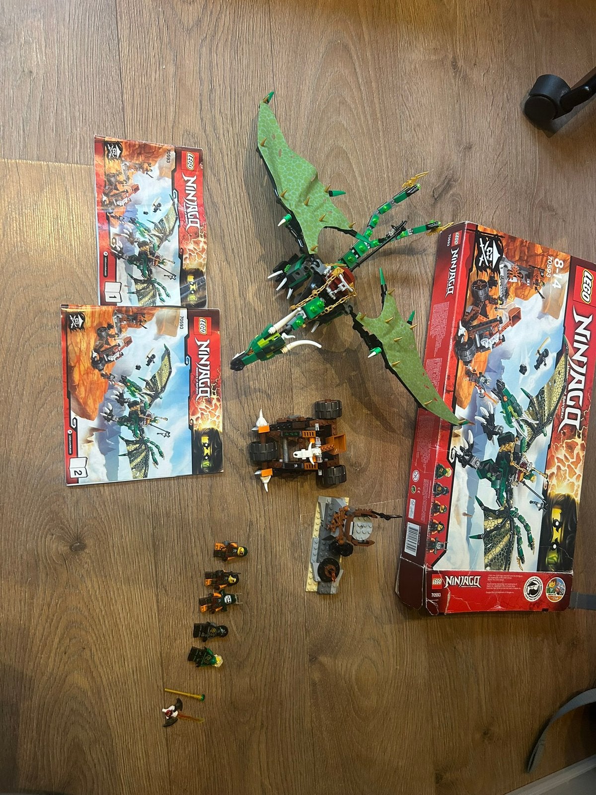 Lego Ninjago 70593 The Green NRG Dragon, Verzamelen, Overige generaties, Ophalen of Verzenden, Zo goed als nieuw