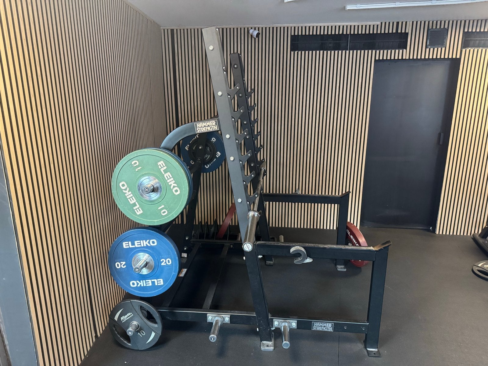 Hammer Strength Squat Rack, Sport en Fitness, Fitnessmaterialen, Ophalen, Gebruikt, Armen, Overige typen