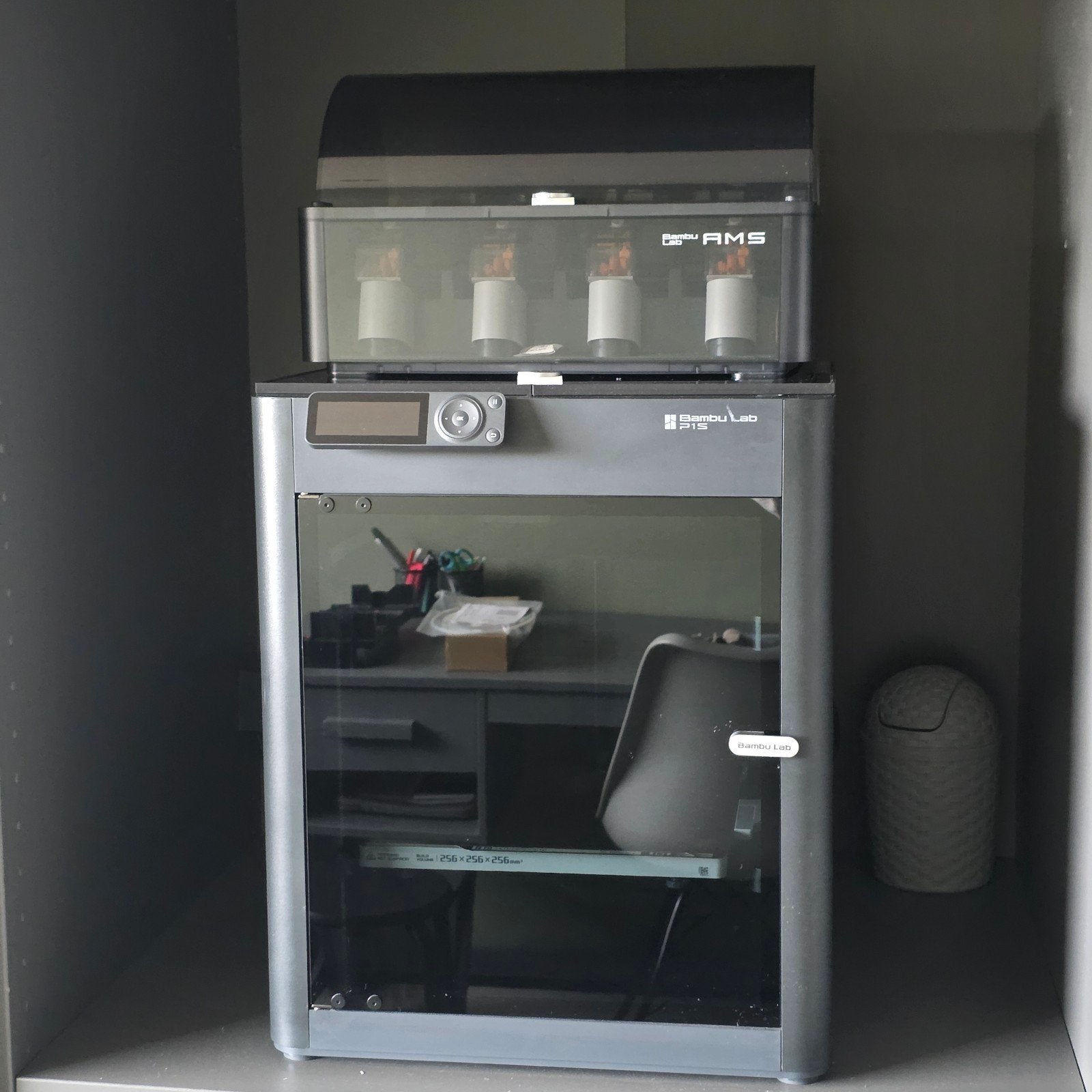 Bambu lab P1S met Ams en filament, Computers en Software, Ophalen, Ingebouwde Wi-Fi, Zo goed als nieuw, Bambu Labs