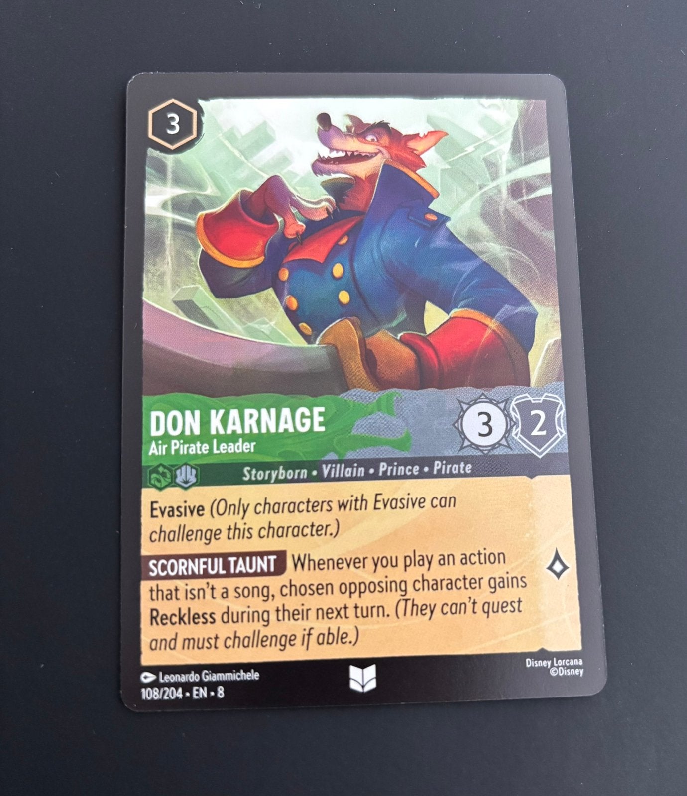 Reign of Jafar - Don Karnage - 108/204 EN-8, Ophalen of Verzenden, Nieuw, Losse kaart
