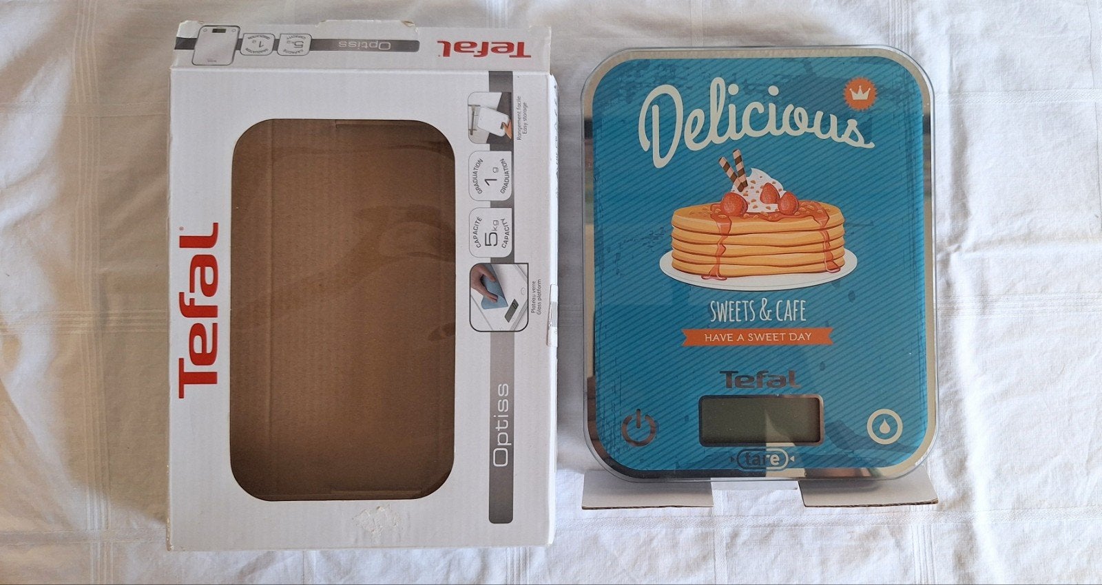 Tefal elektronische keukenweegschaal, Ophalen of Verzenden, Zo goed als nieuw