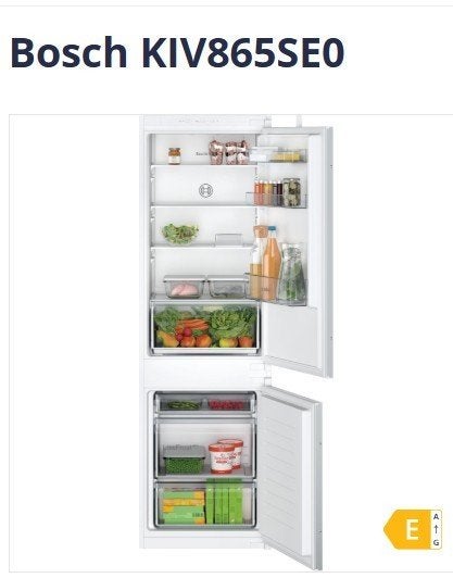 Bosch KIV865SE0, Witgoed en Apparatuur, Koelkasten en IJskasten, Ophalen, 150 tot 200 liter, Nieuw, 160 cm of meer
