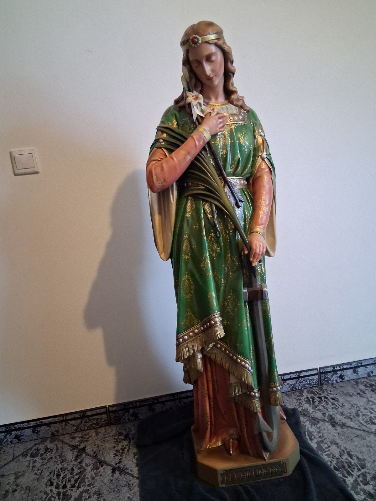 kerkbeeld van heilige philomena., Ophalen