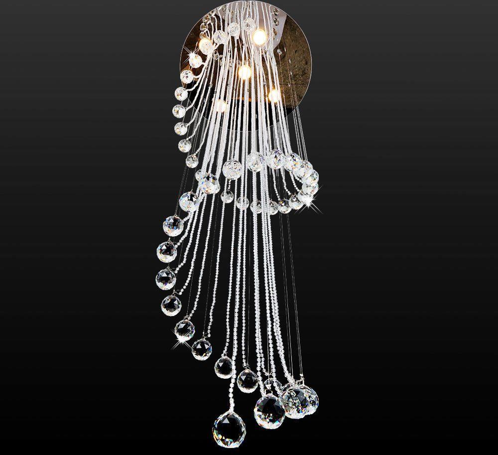 Kristallen Hanglamp Plafondlamp Kroonluchter Spiraal 240036, Ophalen of Verzenden, Nieuw