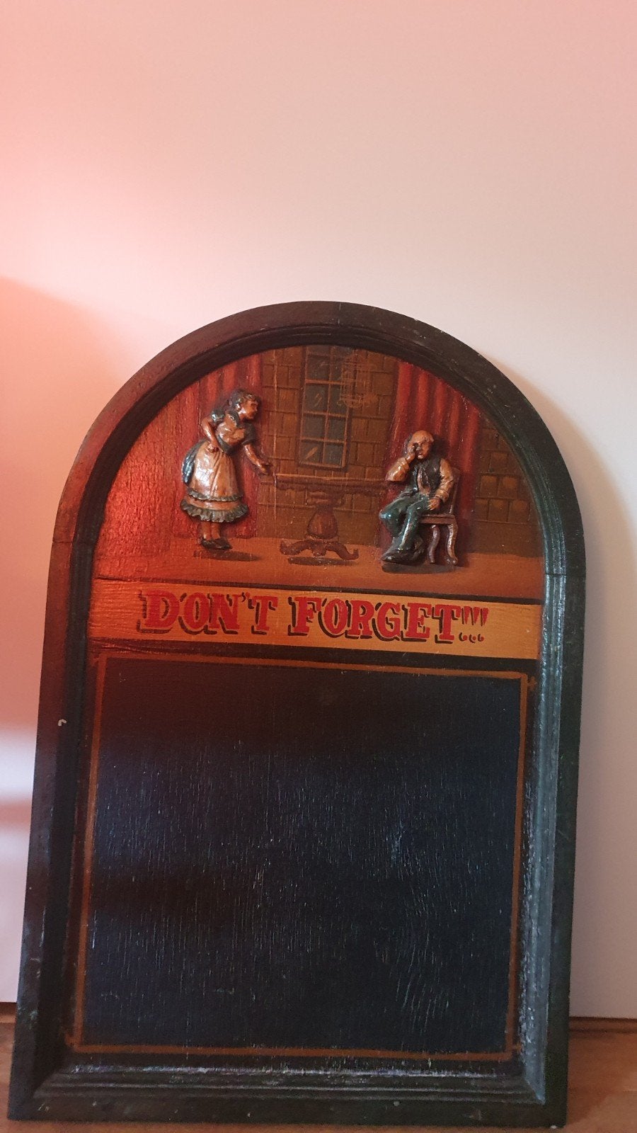Vintage 'Don't Forget' Krijtbord - Decoratief en Functioneel, Antiek en Kunst, Ophalen