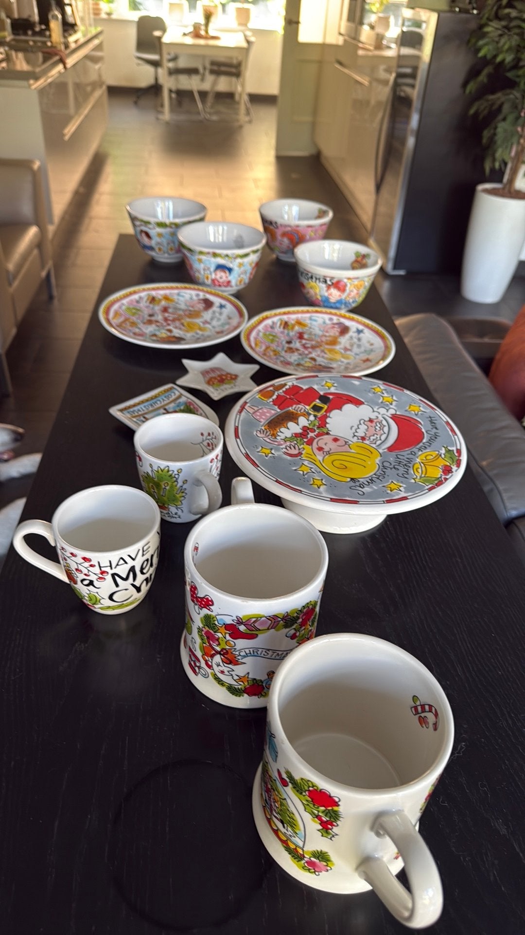 Blond Amsterdam servies kerst blauw blond, Ophalen
