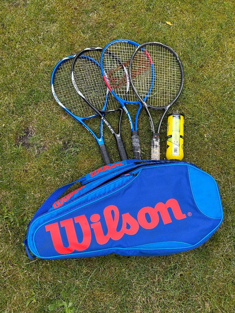 Wilson tennistas met rackets en ballen, Ophalen, Nieuw, Racket, Wilson