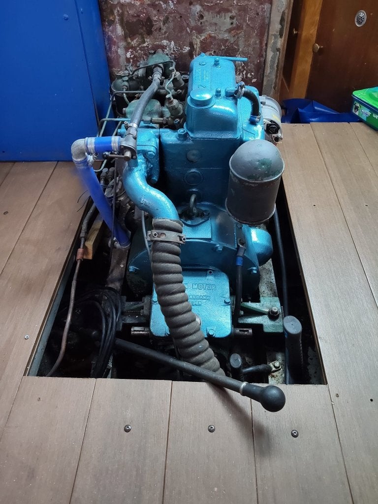 Albin Dieselmotor AD-2 - In werkende staat, Doe-het-zelf en Verbouw, Ophalen, Gebruikt, Dieselmotor, 1800 rpm of meer