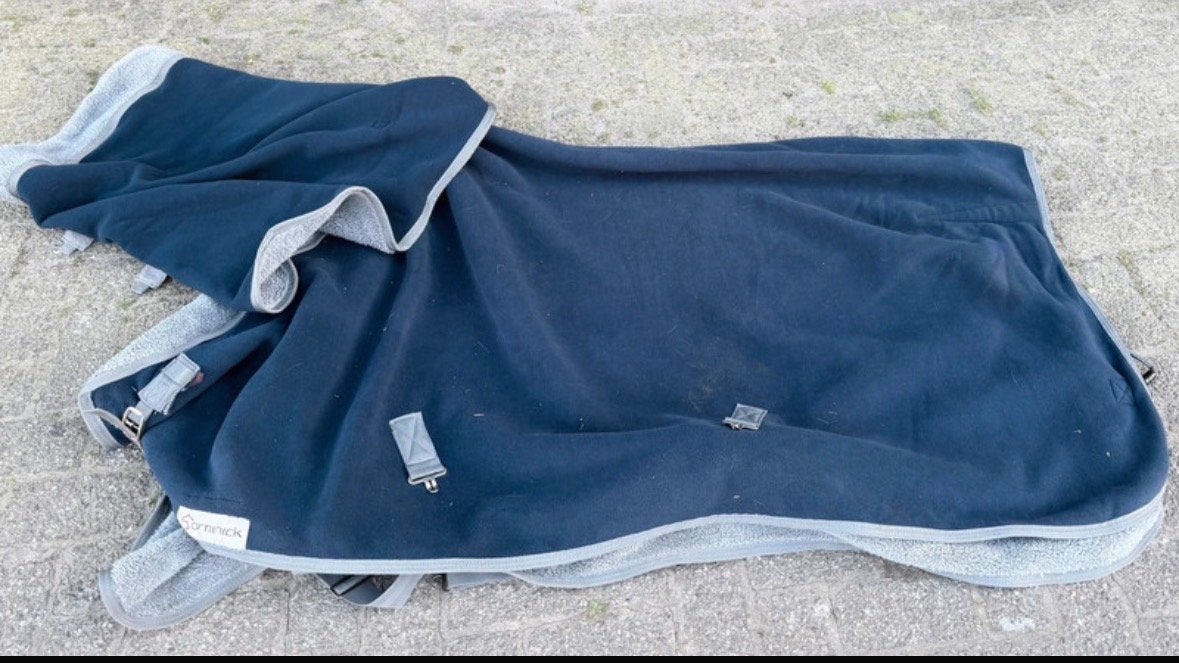 Dominick fleecedeken maat L 200 blauw, Ophalen of Verzenden, Zo goed als nieuw