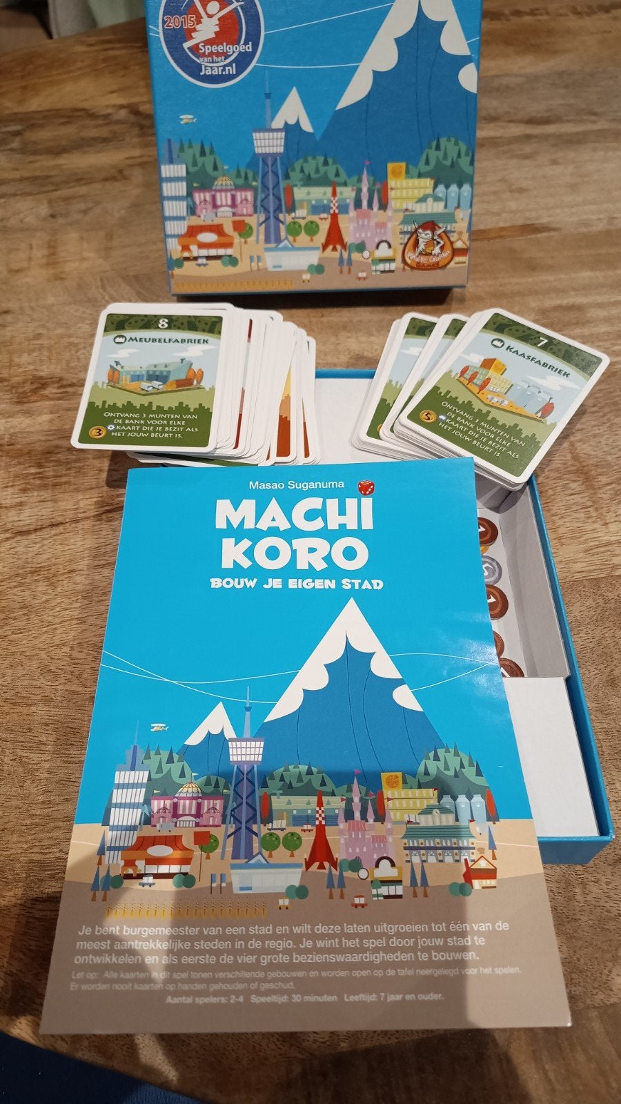Machi Koro: Bouw Je Eigen Stad - Strategisch Kaartspel, Een of twee spelers, Ophalen of Verzenden, Zo goed als nieuw, Masao Suganuma