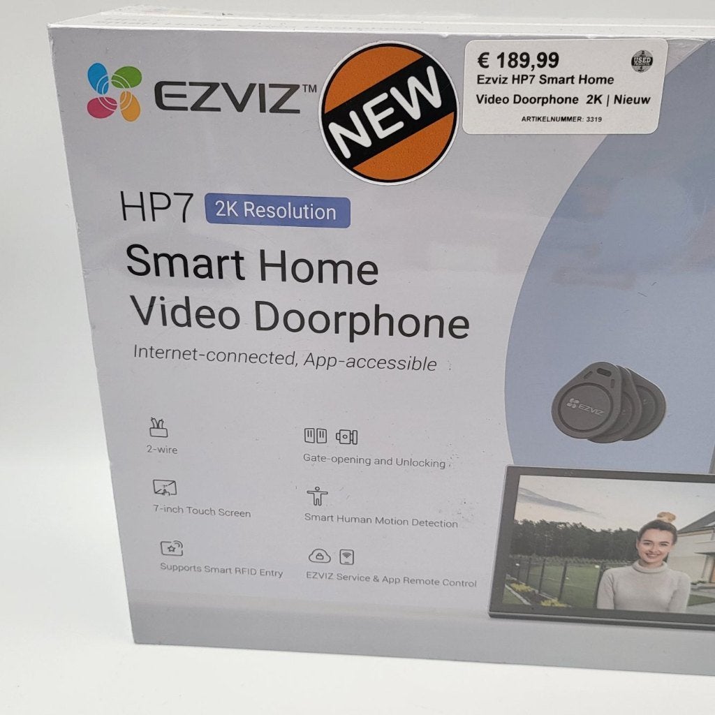 Ezviz HP7 Smart Home Video Doorphone 2K | Nieuw, Ophalen of Verzenden, Nieuw
