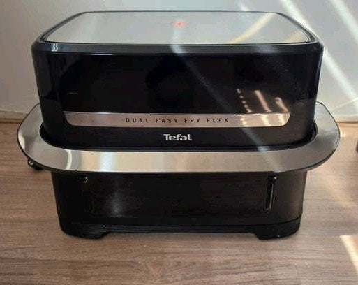 Tefal Dual Easy Fry Flex, 4 liter of meer, Ophalen of Verzenden, Zo goed als nieuw, Duo-friteuse