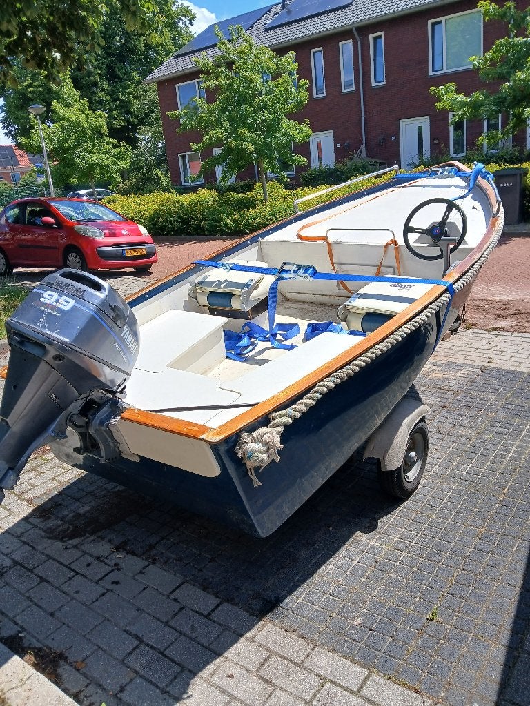 Opknapboot met 9.9 pk 4takt yamaha buitenboord motor, Watersport en Boten, Ophalen, Overige merken, Gebruikt, Tot 10 pk